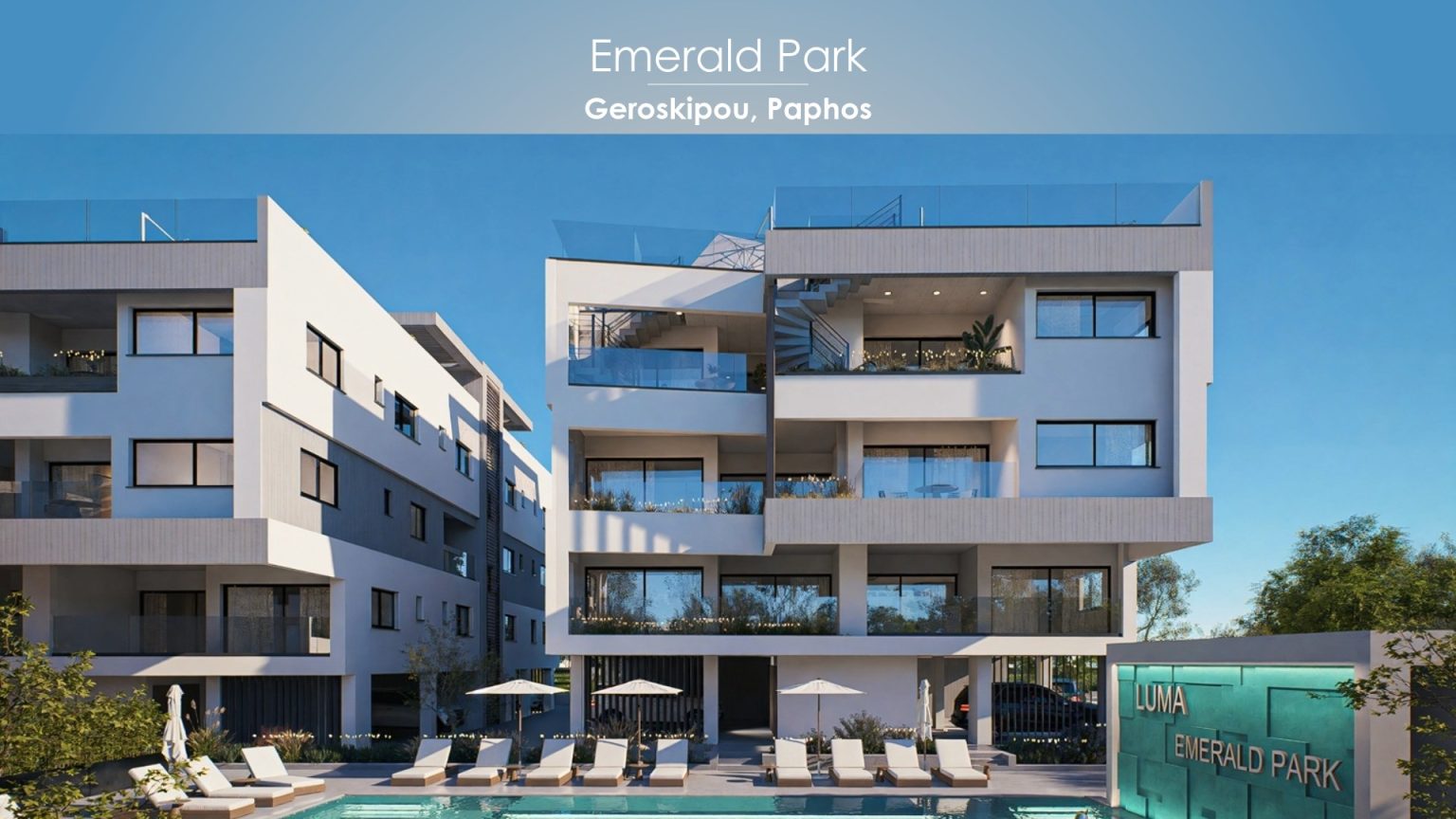 Emerald Park Title - apartments for sale, Geroskipou, Paphos, Cyprus. Comark Estates