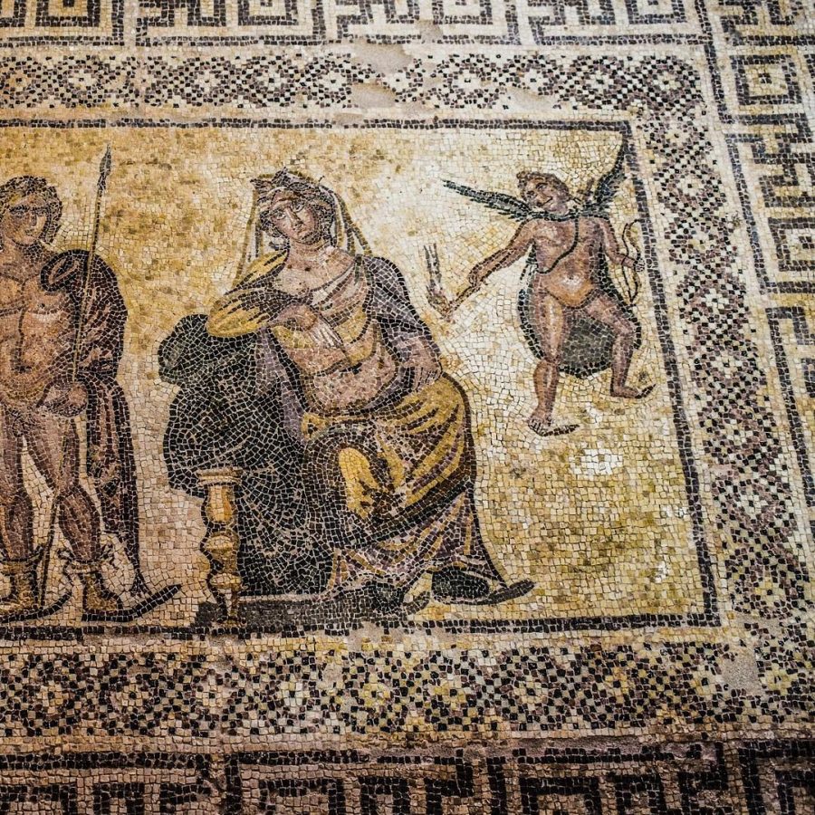 Mosaic, Paphos Archaeological Site of Nea Paphos, Cyprus